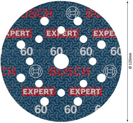 Đĩa chà nhám lá Bosch EXPERT O780 125mm G60.